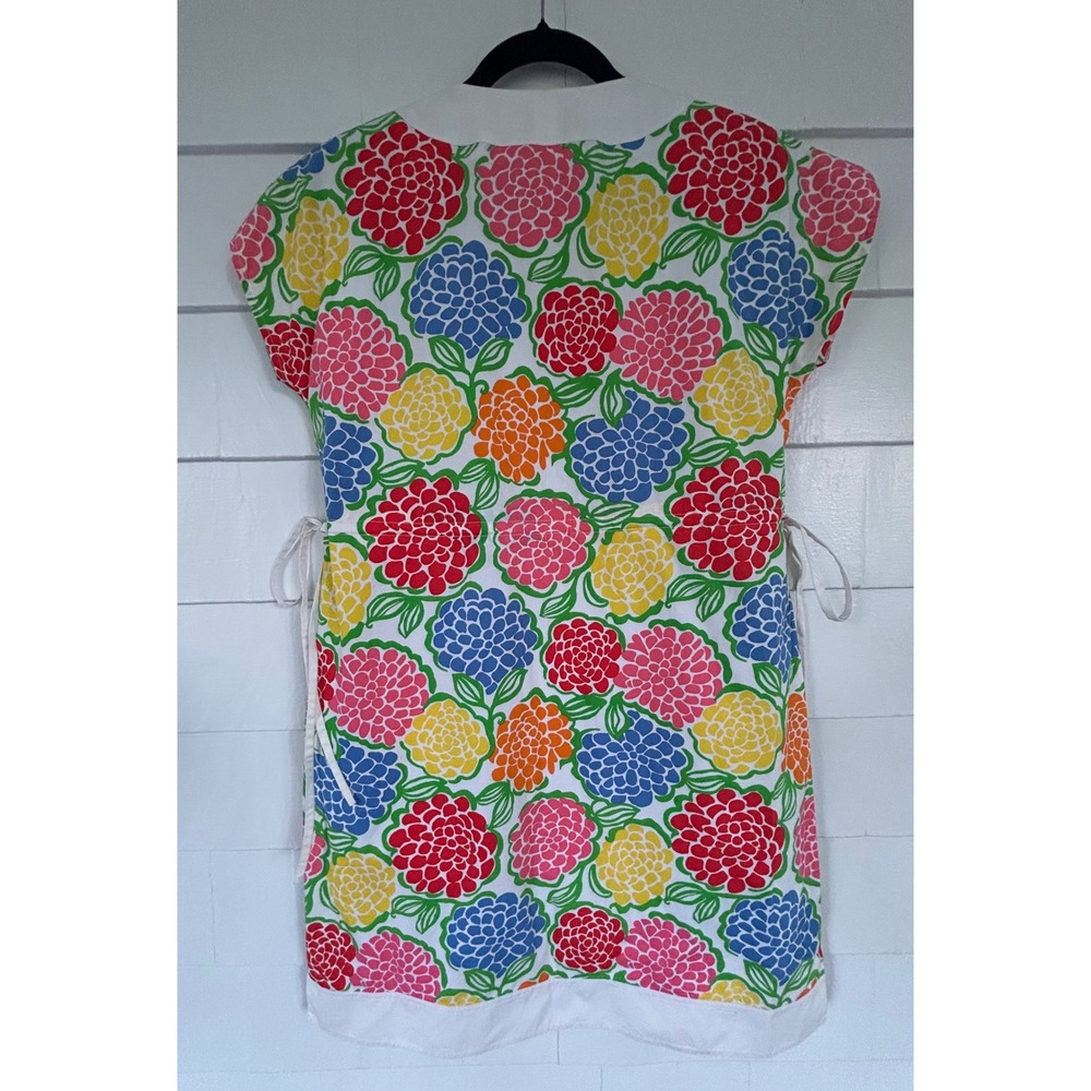 Lilly Pulitzer Floral V-Neck Shift Dress Multi-Color Size 6 - Picture 4 of 6
